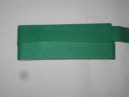 Schrägband Baumwolle grasgrün  2cm / 1cm breit