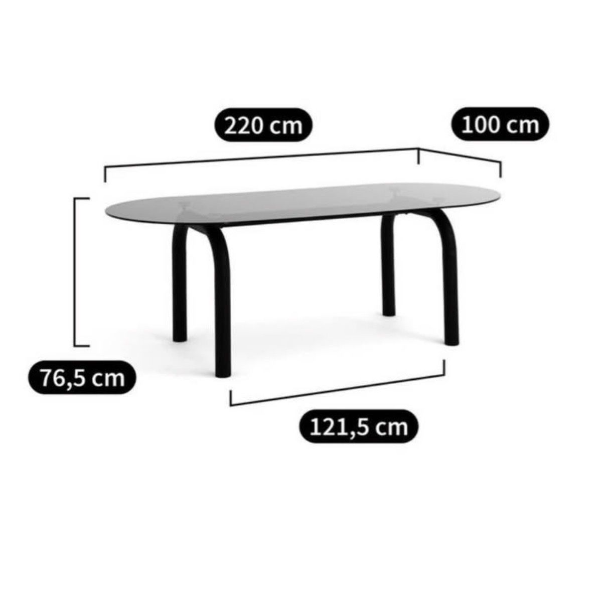 Tische: Table ovale noire LaRedoute – Gebraucht aus Mont-sur-Lausanne von cla_f8q7 1