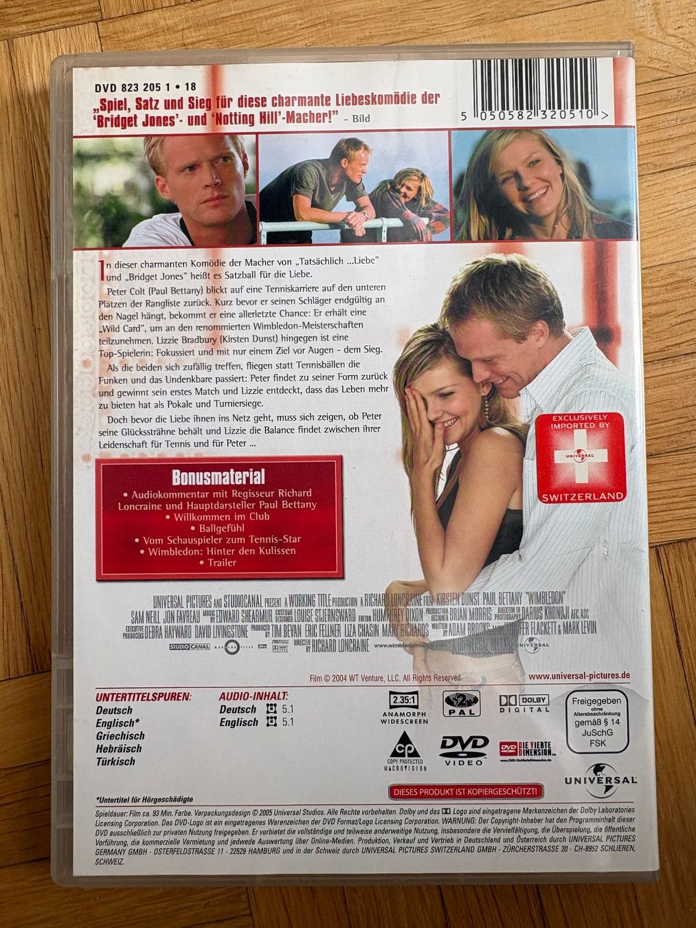 Tutti i DVDs: Wimbledon - DVD – Usato da Zürich venduto da Malcom 2