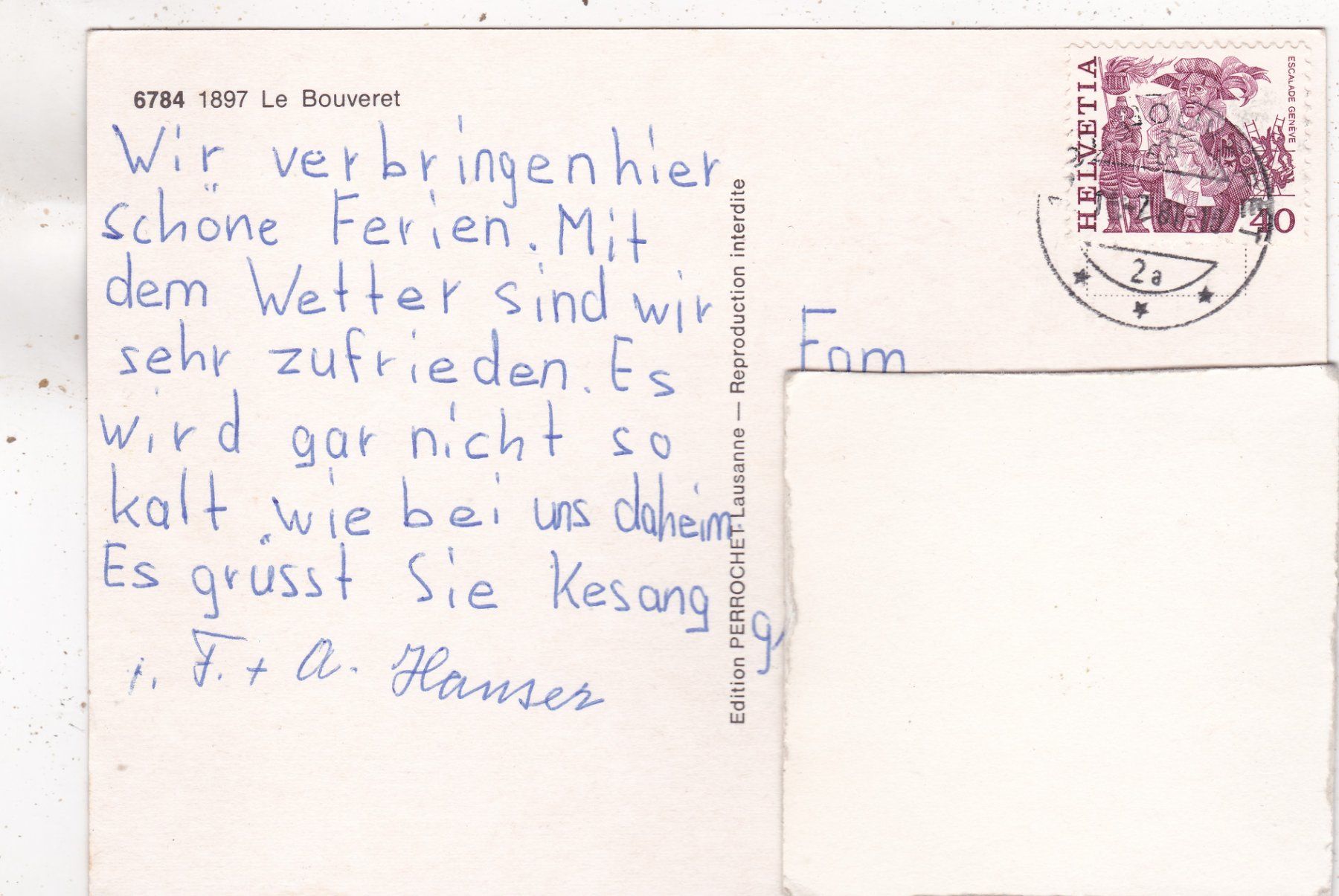 Cartoline postali: Le Bouveret schwimmbad 1981 – Usato da Herisau venduto da Lisegrat2008 1