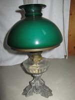 Petroleumlampe antik, Jugendstil