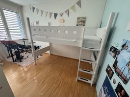 Flexa Mittelhochbett 143 cm hoch (erhöhbar)
