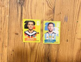 Panini Sticker Lionel Messi + Jamal Musiala neu
