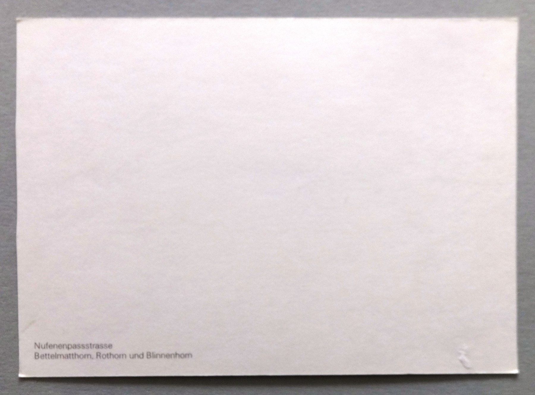 Cartoline postali: Nufenenpassstrasse - Passo della Nufenen – Usato da Fétigny venduto da Billy2miny 1