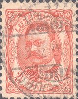 Luxemburg Nr. 82, 2 1/2 Franken Schlüsselwert, gestempelt