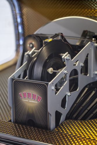 Musiktruhen: Sound Leisure Rocket  Vinyl  black ash – Neu (gemäss Beschreibung) aus Schalunen von schwabspielautomaten 5