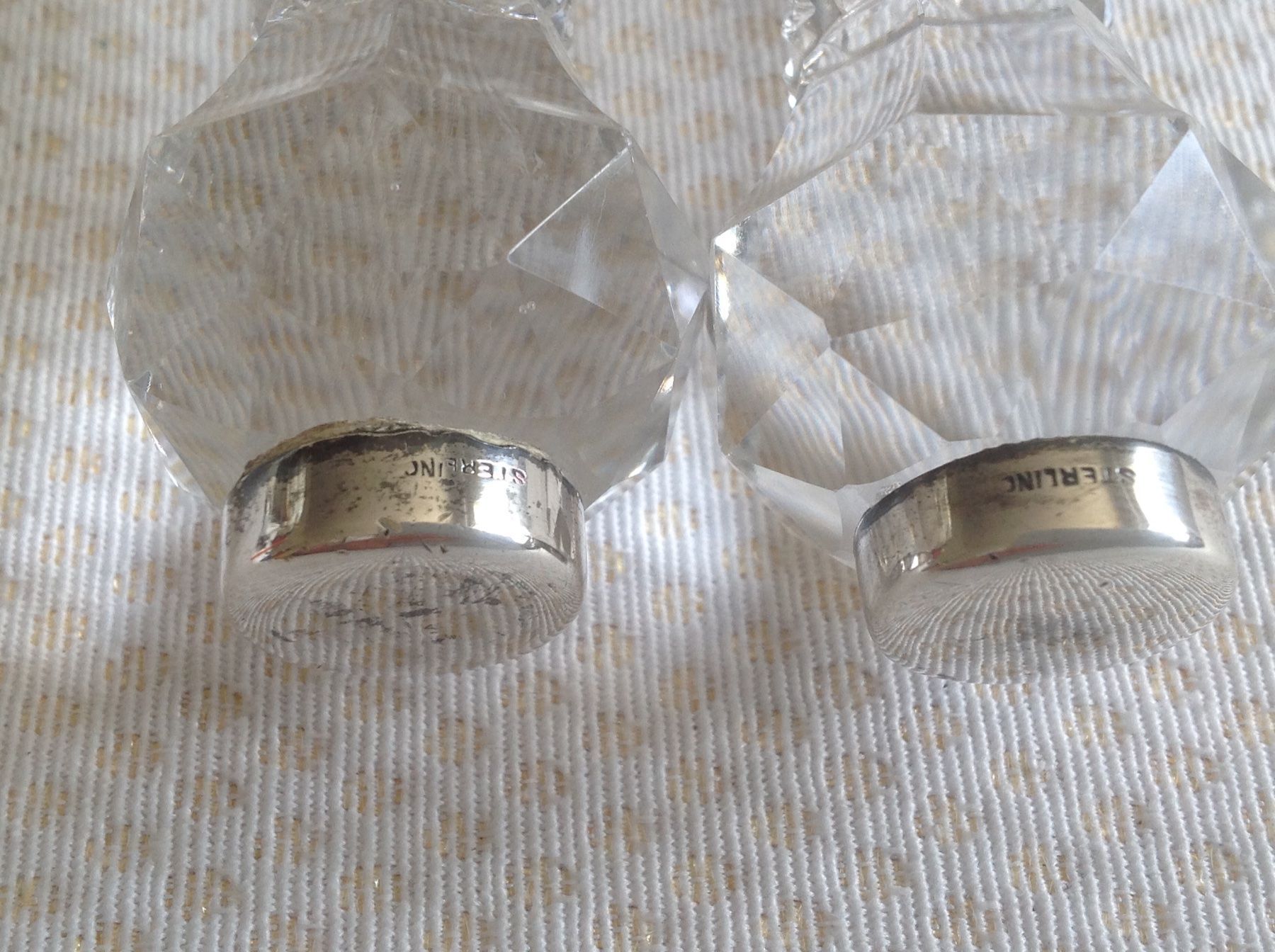 Set di posate: Porte-couteaux - cristal et argent – Usato da Sion venduto da accroshoes 1