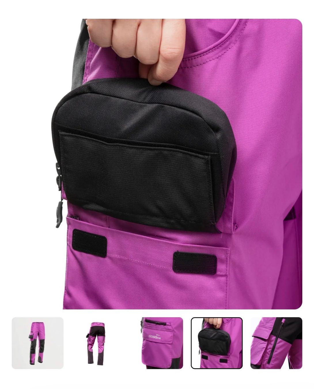 Dogger Pantalons: Dogger Xena Hose violett-schwarz – Neuf avec emballage d'origine à Meilen par Sura18 3
