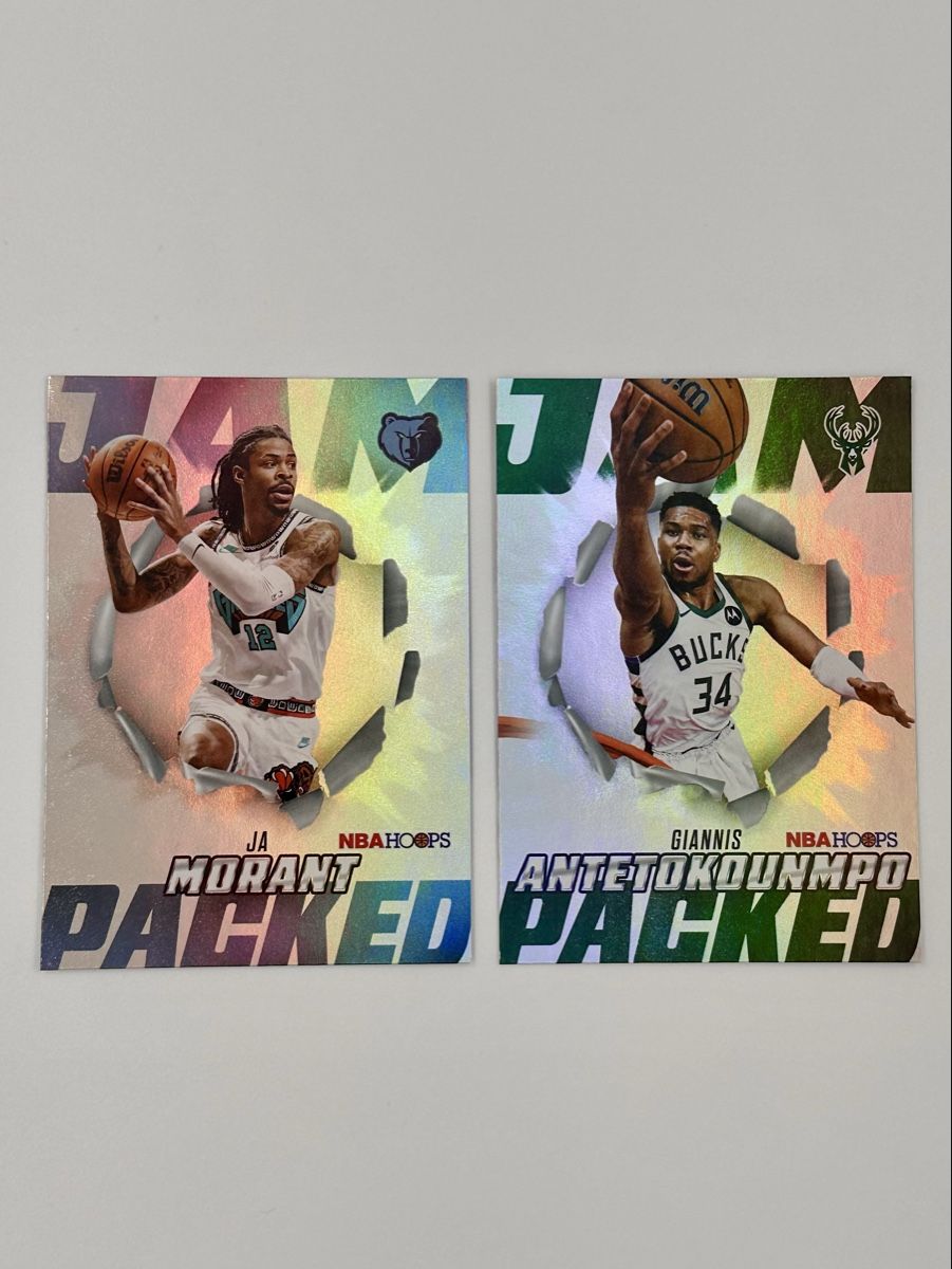 Nba Cartes à collectionner: Giannis & Ja Morant NBA Hoops 2026 Jam Packed Inserts – Neuf (Voir description) à Lyss par Swissmantis