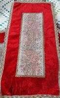 Elegante centrino Vintage in Velluto Rosso con