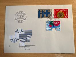 Sondermarken 27.1.1977 Bern Ersttagsstempel