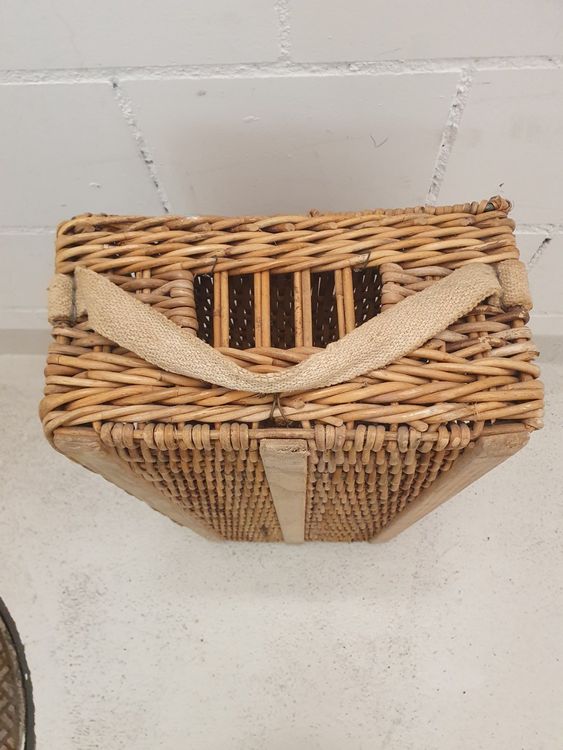 UPKOCH Geflochtener Übertopf Aus Rattan - 23x23x14,5cm Pflanzkorb Für Zuhause