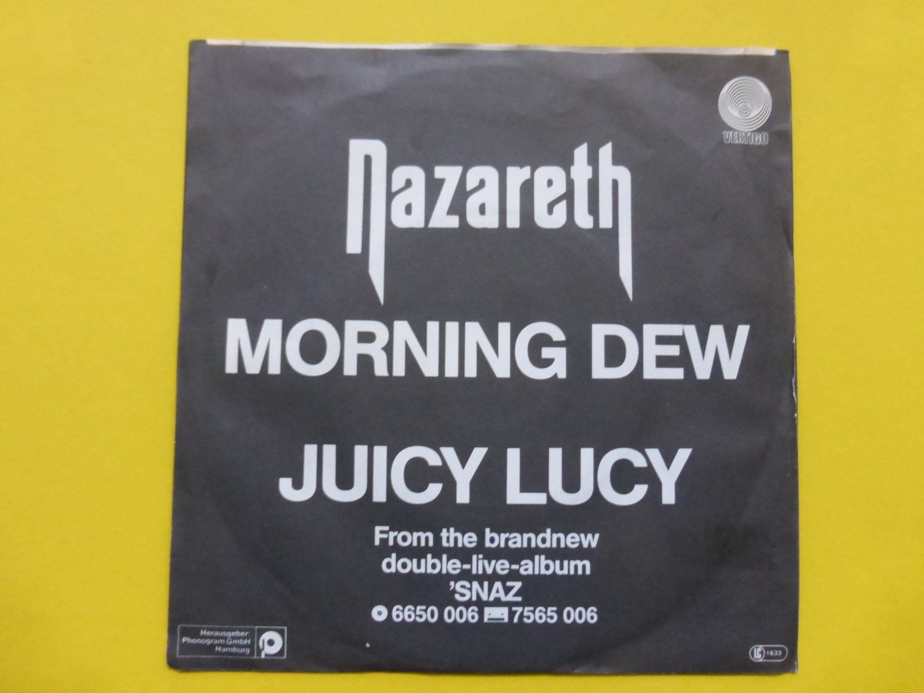 Dischi in vinile: Nazareth – Morning Dew – Usato da Zürich venduto da Swiss57 1