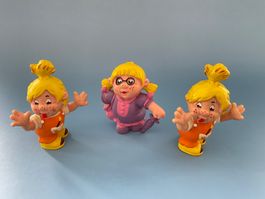 3x DIE KLEXE IXI & PUPURELLA Comic Figur 1984 SWF Schleich