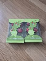2x Set Marienkäfer Kerzen, Sommerdeko,