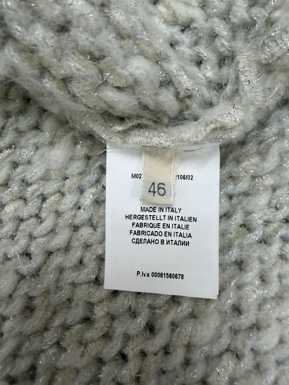 Maglioni & Felpe: Gran Sasso Damen-Pullover,  grob gestrickt mit Glitzergarn – Usato da Uitikon Waldegg venduto da SanjaR 3