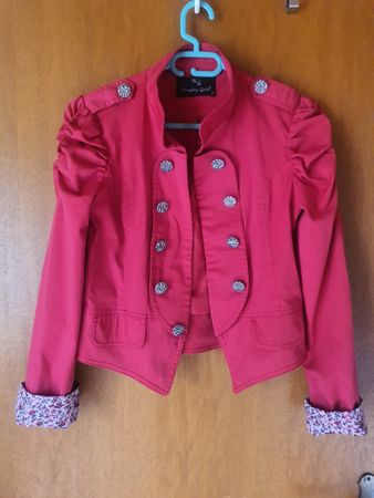 spezieller roter Blazer grösse 38