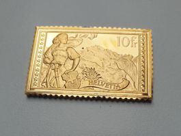 🇨🇭 Helvetia Ag .925 22.37g vergoldet