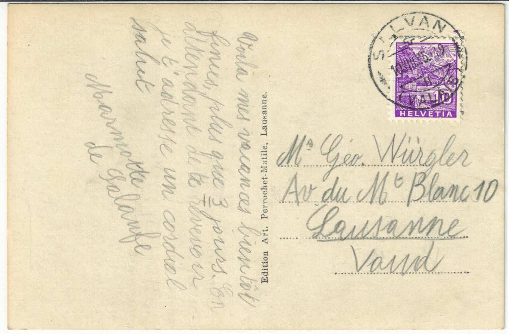 Cartoline postali: Le Glacier du Trient et la source du Trient - animee – Usato da Ettingen venduto da Kartenplanet 1