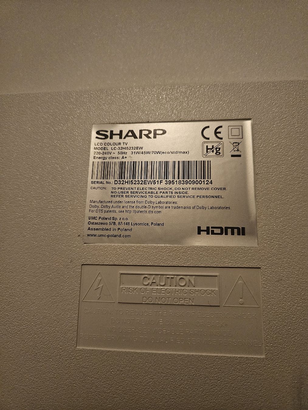 Sharp Appareils TV: TV 32-Zoll – D'occasion à Luzern par adriansen 1