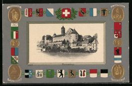 Passepartout-Lithographie Porrentruy, Or