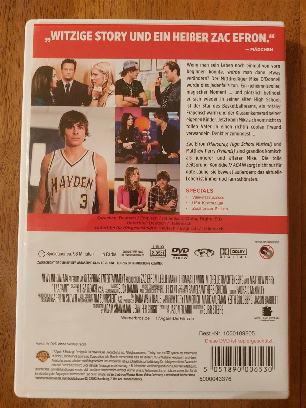 Tutti i DVDs: DVD - 17 Again – Usato da Rheinfelden venduto da FilmAuktion 1
