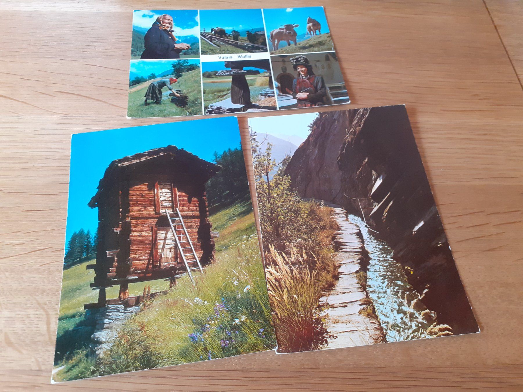 Cartoline postali: VALAIS - WALLIS - FOLKLORE - STADEL - CAMPING RITZINGEN – Usato da Winterthur venduto da Ornyx7