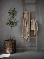 Wellness & Sauna: Leinen-Frottee-Handtuch: Weich (30cm*30cm)
