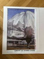 Signiertes Ausstellungsplakat Christo & Jeanne-Claude