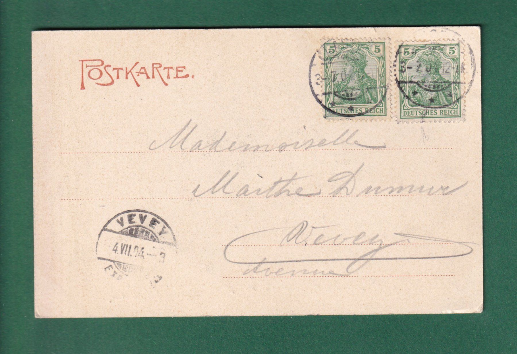 Cartoline postali: Schloss WITTGENSTEIN - 1904 – Usato da Pully venduto da nicecards-shop 1