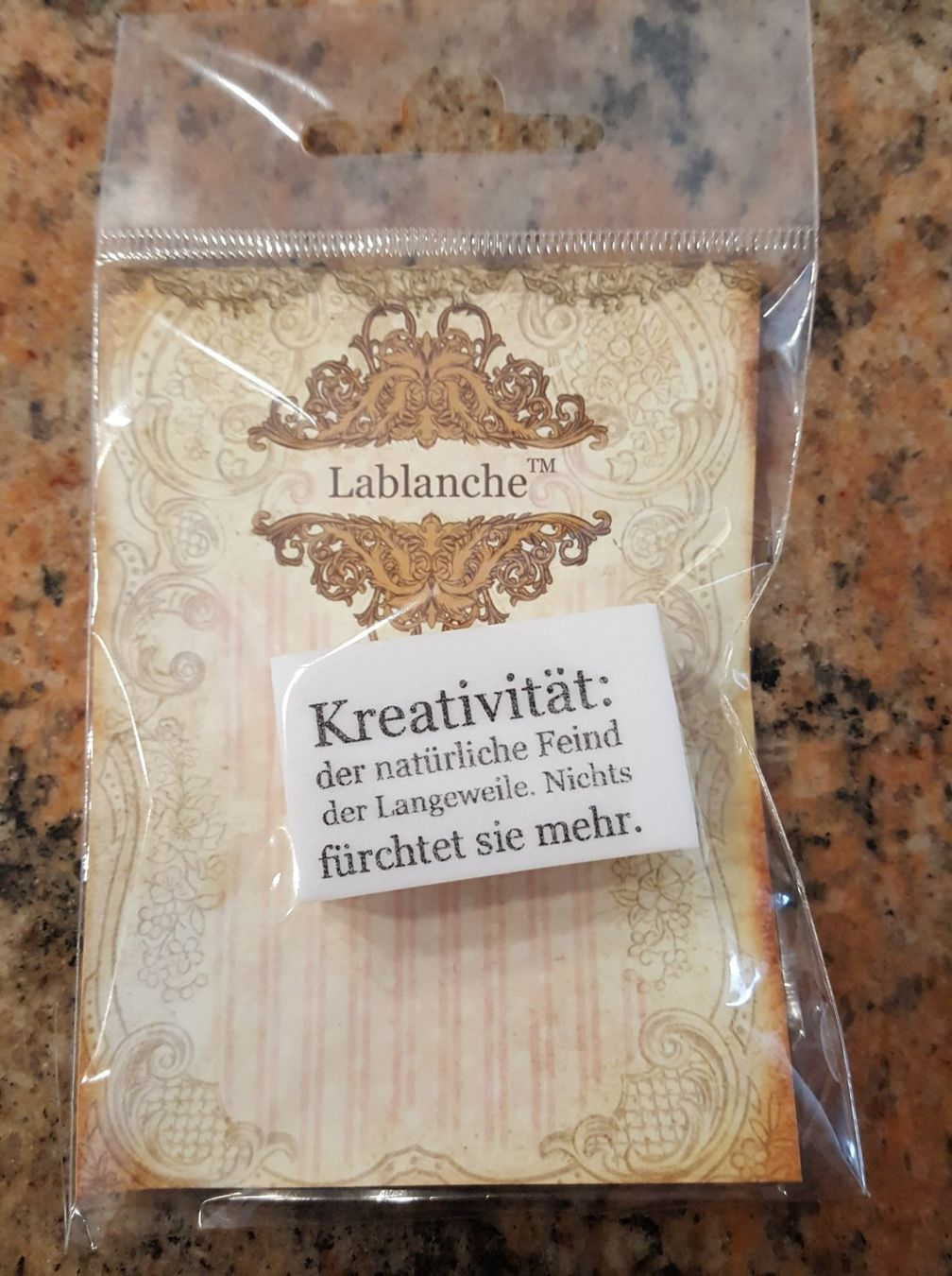 Timbri: Motivstempel Sprüche von La Blanche #4 – Nuovo e nell'imballaggio originale da Würenlingen venduto da Striga 2