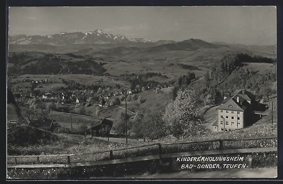 Cartoline postali: Teufen, Kindererholungsheim Bad-Sonder – Usato da Berlin venduto da bartko-reher