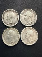 4x 5 Lire 1927 Vittorio Emanuelle/Adler Silber 835/1000