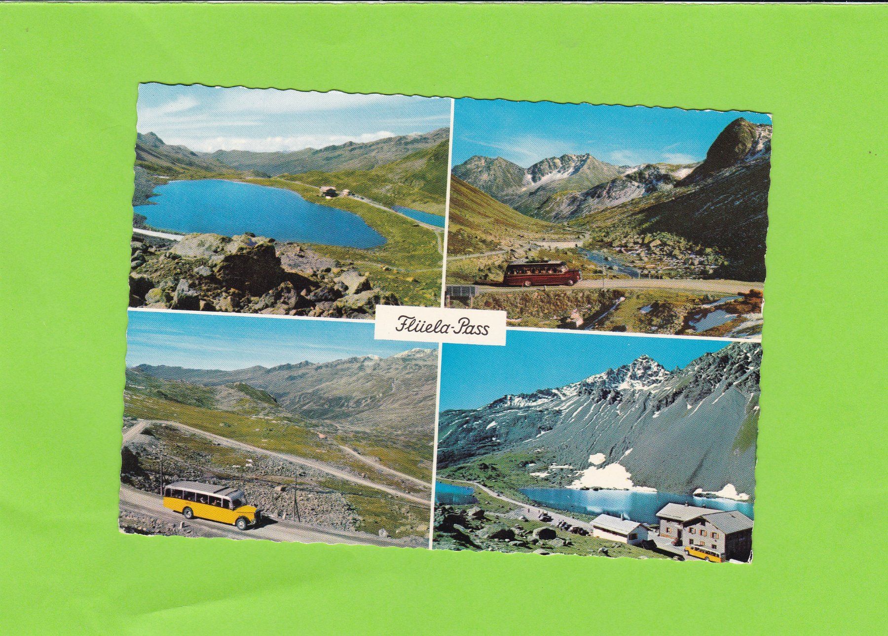 Cartoline postali: Flüelapass-Schnauzenpostauto – Usato da St. Peterzell venduto da neckertal