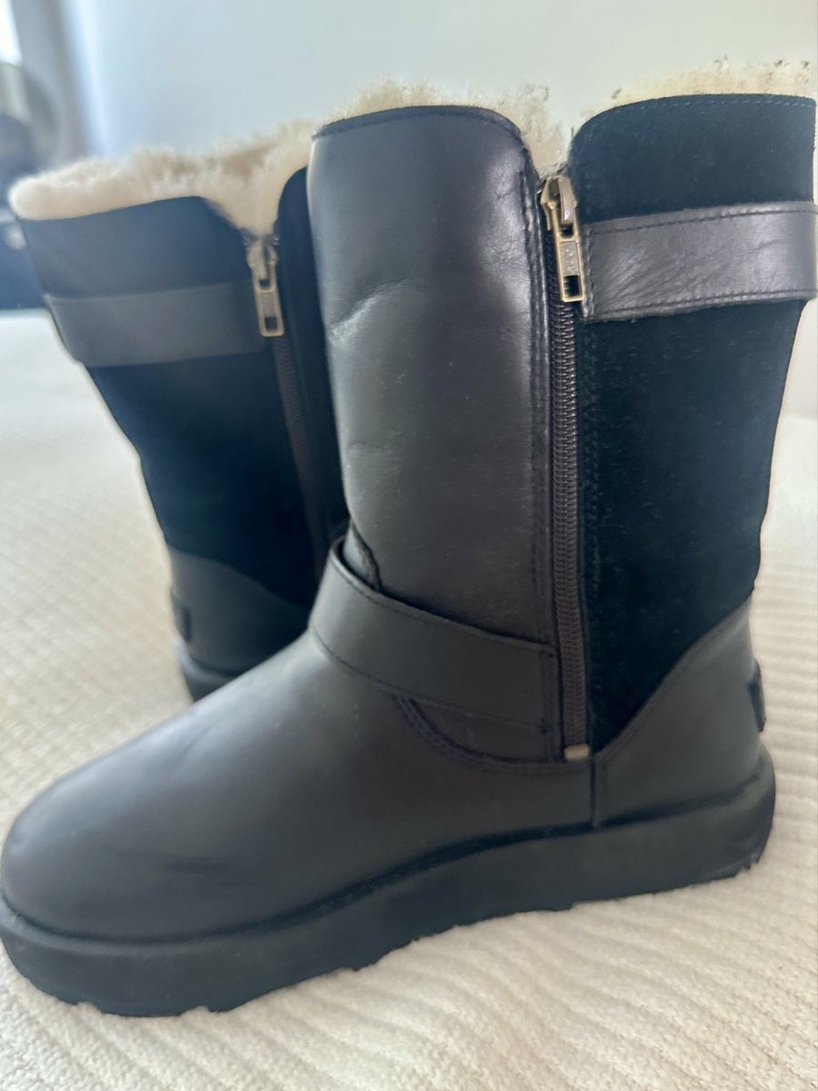 Ugg Damenschuhe: UGG Boots Leder Schwarz EU 38 / UK 5.5 – Gebraucht aus Zürich von aquaya01 5