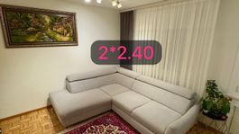 Schlafsofa grau mit Bettfunktion - sehr guter Zustand