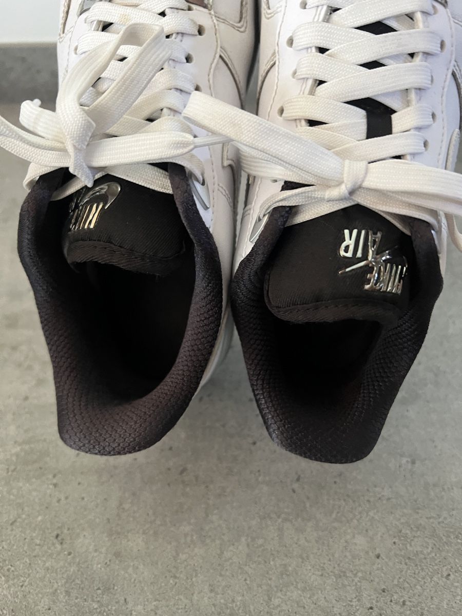 Nike Herrenschuhe: Nike air force black - white - silver / Size 40,5 – Gebraucht aus Cama von UnleashdByAna 6
