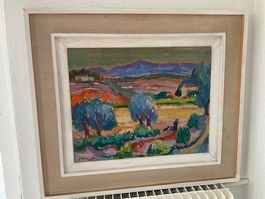 Soirée Provençale, 1951, Oelbild von Walter Schüpfer