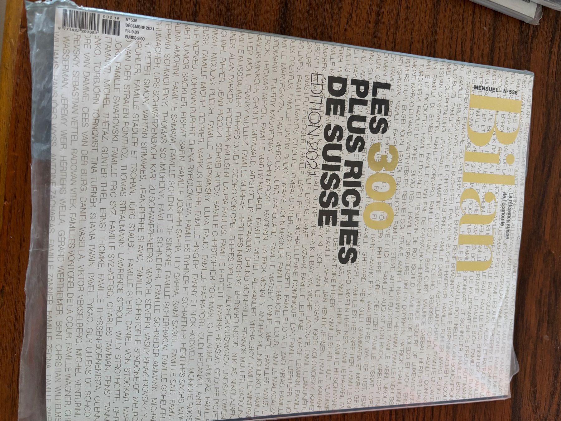 Zeitschriften & Magazine: Bilan Les Plus Riches de Suisse 2021 – Neu und originalverpackt aus Bercher von drluc