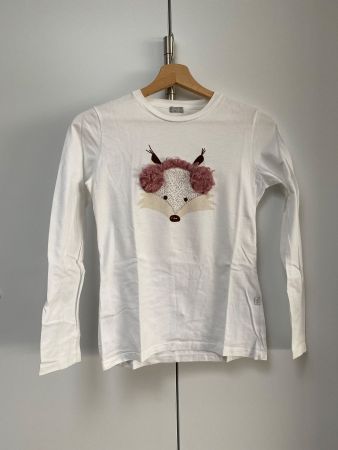 Mädchen langarm T-Shirt IL GUFO, Gr. 128