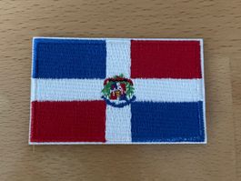 Dominikanische Republik  Flagge Patch Sticker Aufnäher
