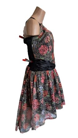 Partykleid Vintage bunt Gr L/XL Vokuhila