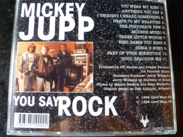 CD: MICKEY JUPP YOU SAY ROCK CD – Usato da Zofingen venduto da sosalinos01 6