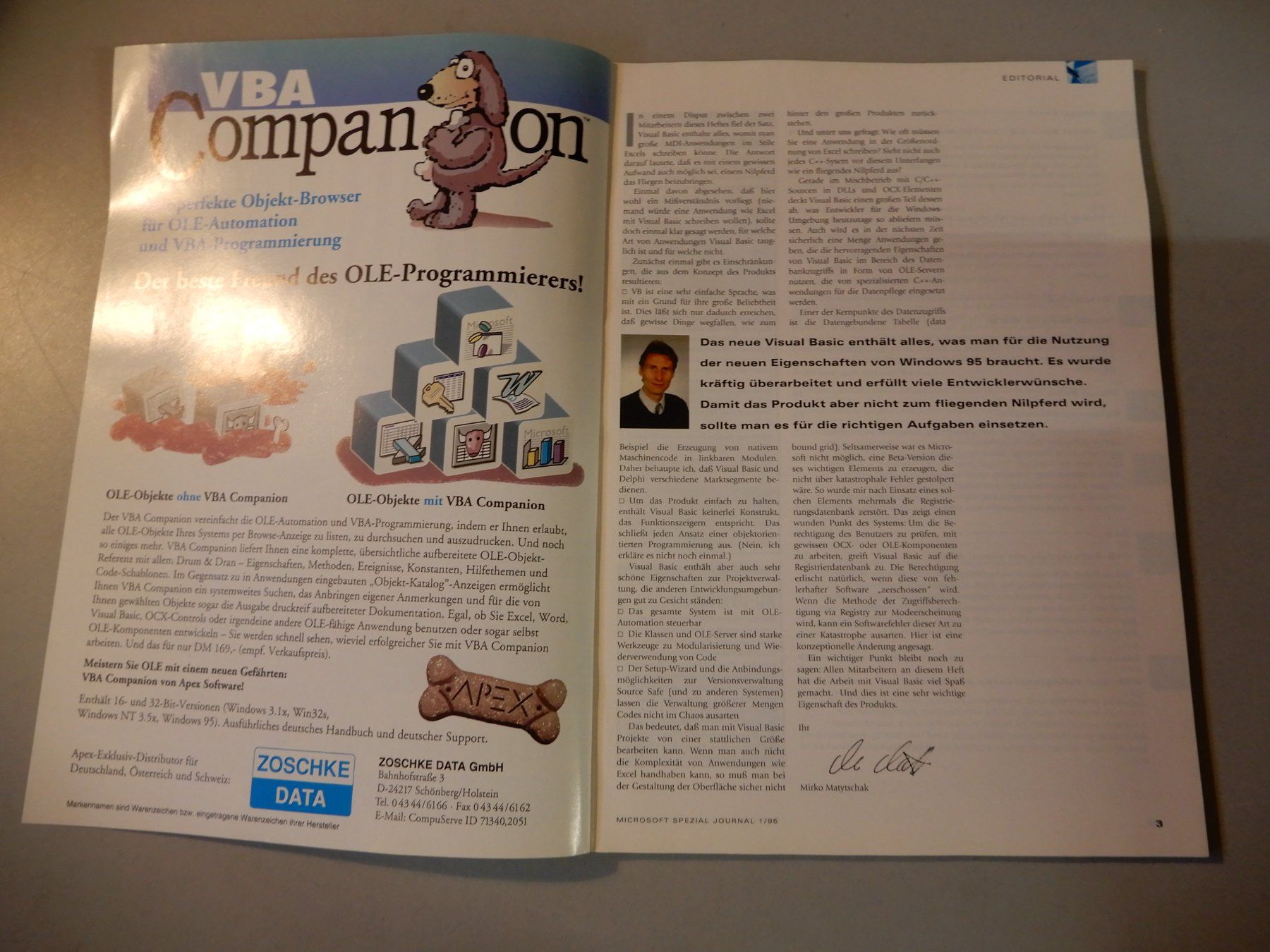 Zeitschriften & Magazine: Microsoft Visual Basic 4.0 Journal – Gebraucht aus Erstfeld von Mario_boe0 1