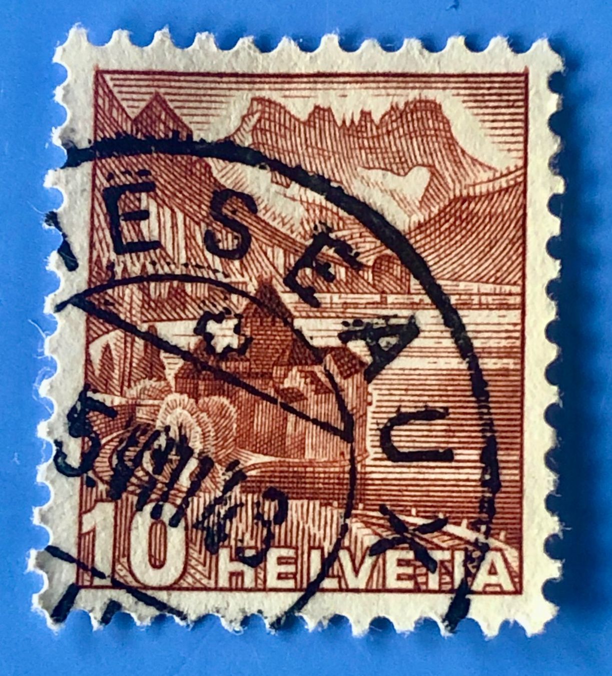 Tutti i francobolli: Landschaftsbilder Stempel  – Usato da Aarau venduto da Billa007