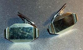 Manschettenknöpfe Silber 830 vergoldet