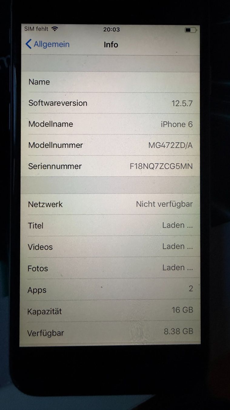 Apple Handys / Smartphones: iPhone 6 16 GB Silber gebraucht – Gebraucht aus Schönenberg TG von Superguddy777 2
