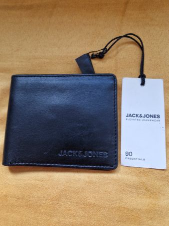 Portefeuille Jack&Jones neuf en cuir, jamais utilisé! Noir