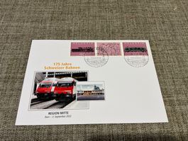 175 Jahre Schweizer Bahnen Briefmarken-Satz, Bern 2022