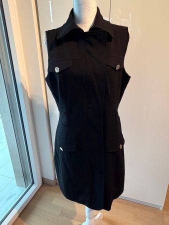 Morgan - Sleeveless Black Dress with zip, size 44